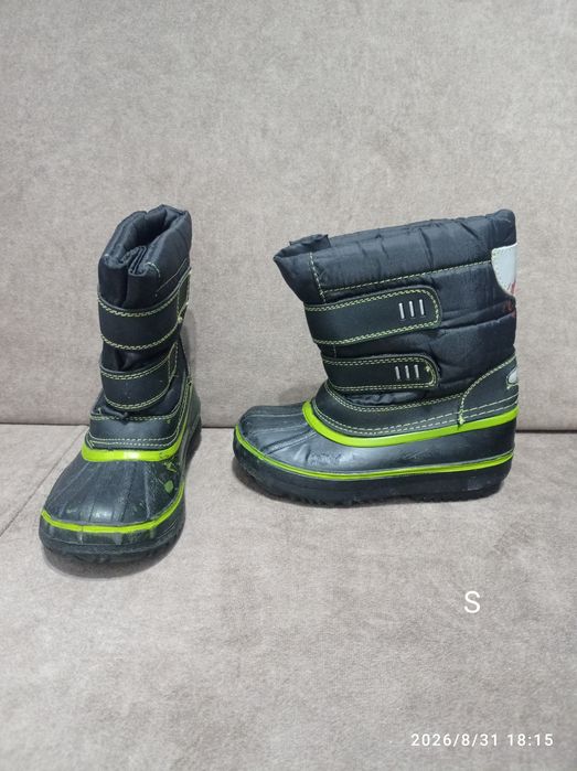 Buty 25 śniegowce chłopięce na rzepy odblaski zima