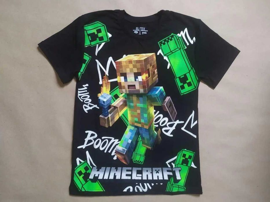 Футболки Майнкрафт 8-12 років, ріст 128-152см світяться у темряві