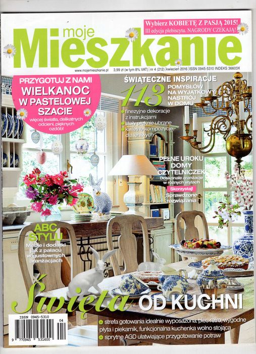 Moje Mieszkanie 4(212) 2016 Święta od kuchni, Meble jak z pałacu