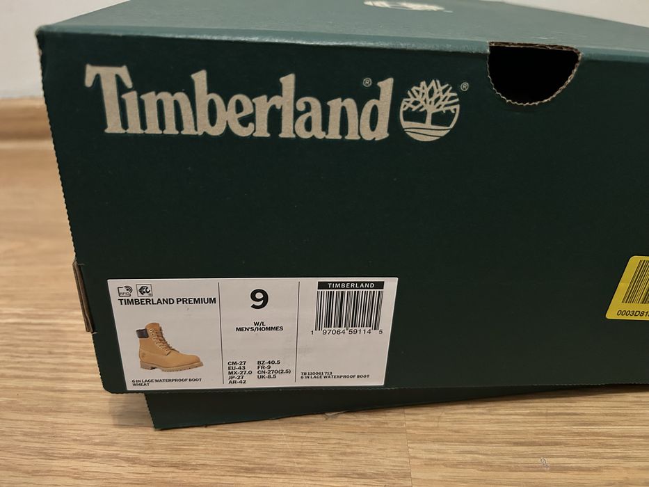 Timberland 6 in waterproof wheat