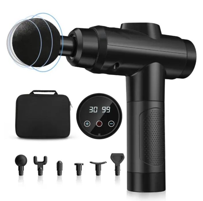 Вібраційний ударний мʼязовий масажер Massage Gun Zerolia