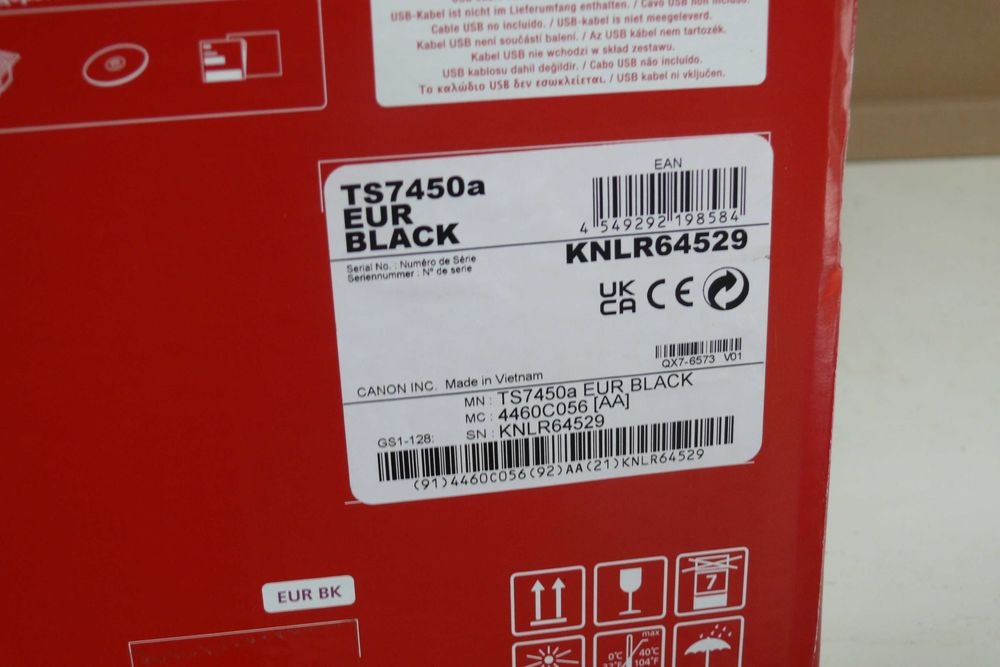 Canon Pixma TS7450A Impressora Multifunções a Cores WiFi