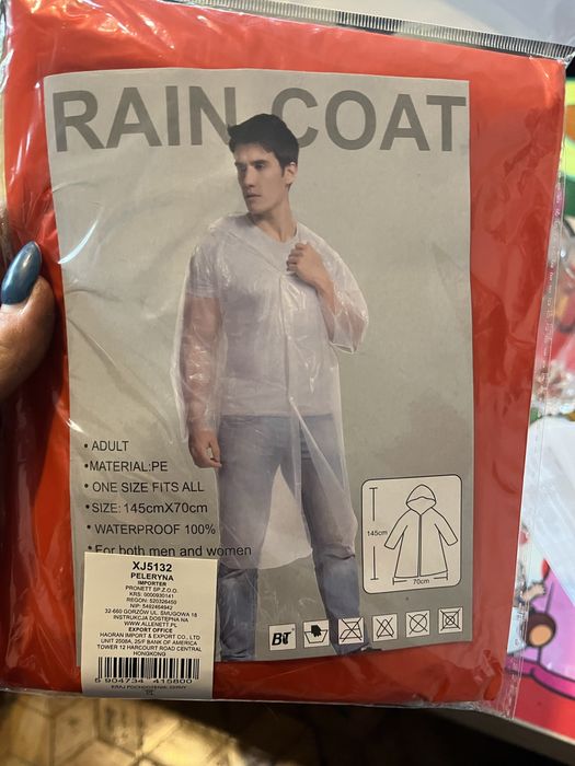 Peleryna przeciwdeszczowa 145x70