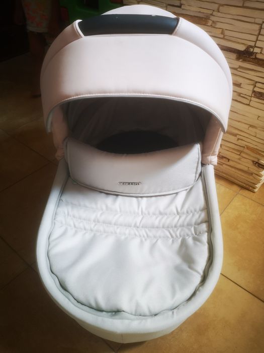 Wozek Bebetto torino rozowo szary