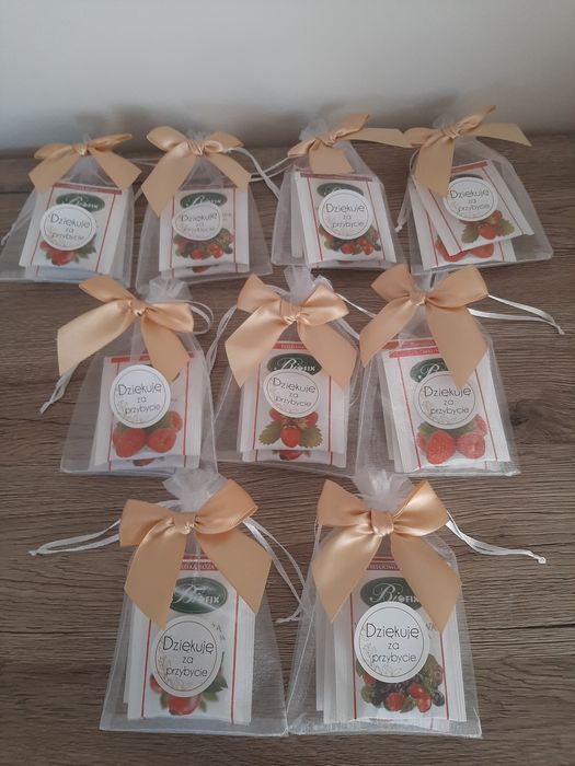 Podziękowania dla gości Chrzest, Komunia Św. itp