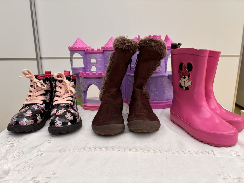 Botas galochas menina 5 anos Calcado menina 25