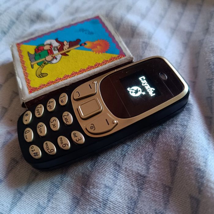 Міні телефон 2 sim 0000  (У НАЯВНОСТІ) синій  2G НОВИЙ Швидка відпра