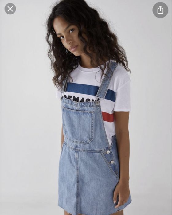 Джинсовый сарафан Bershka