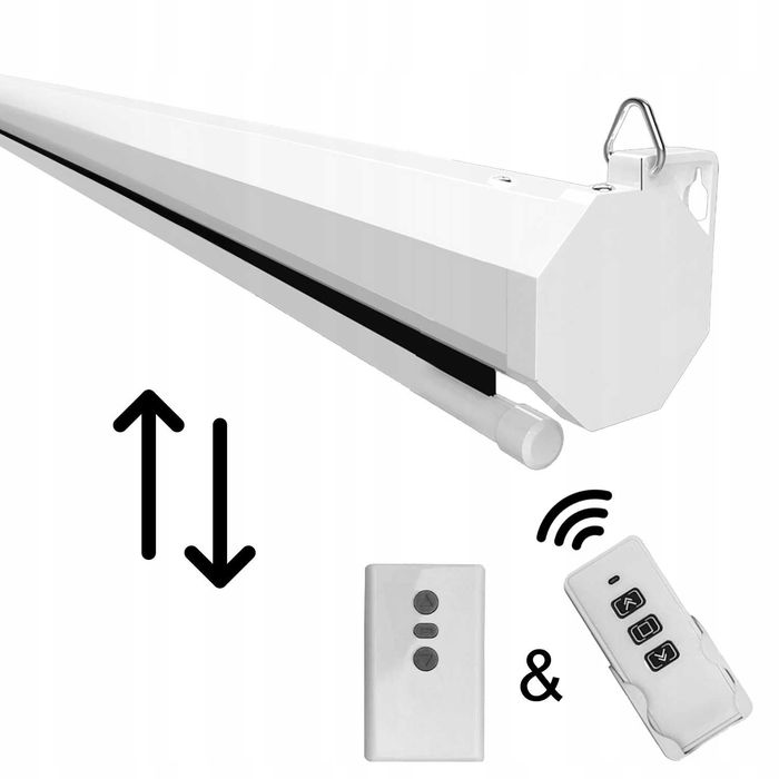 Підвісний екран для проектора електричний 16:9 100". Подвесной экран