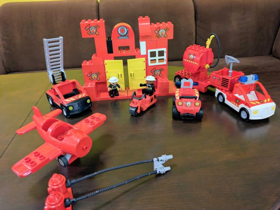 Lego Duplo Straż Pożarna duży zestaw + gratis