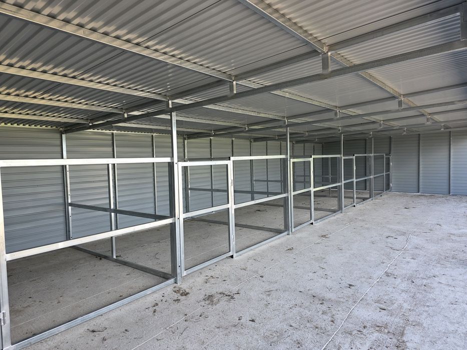 Wiata dla koni boksy stajnia 15x6 m