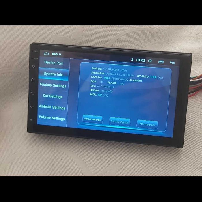D93- Universal Android 7 polegadas versão 9.0 FM RDS
