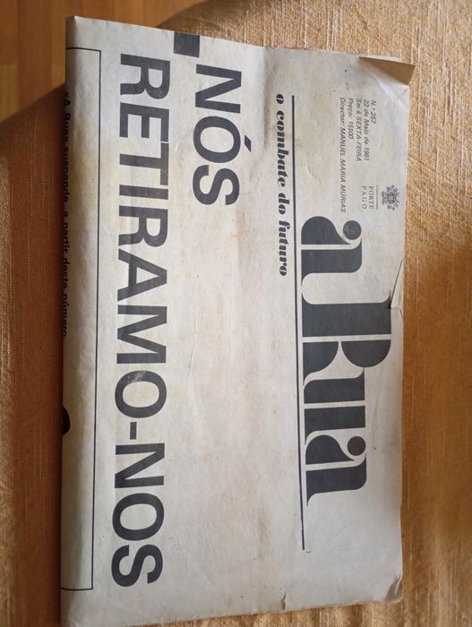 Jornal direita A RUA de 1976 a 19811 cada exemplar 10€