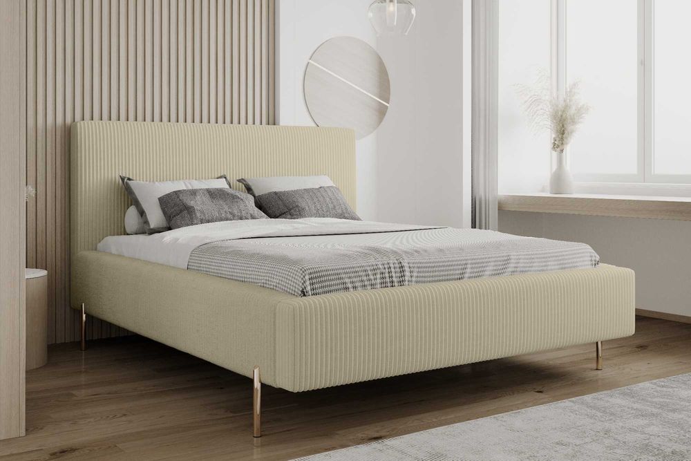 Łóżko Sypialnianie z Pojemnikiem + stelaż metalowy Monaco PRODUCENT