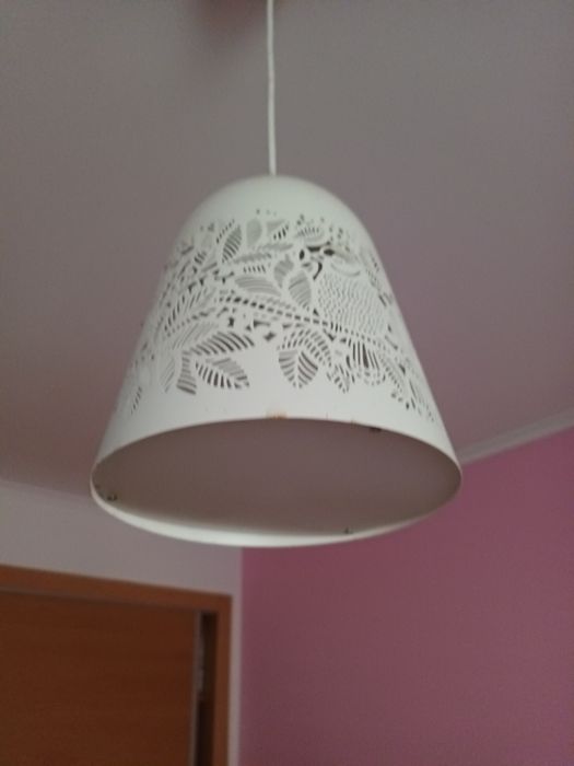 Candeeiro teto branco