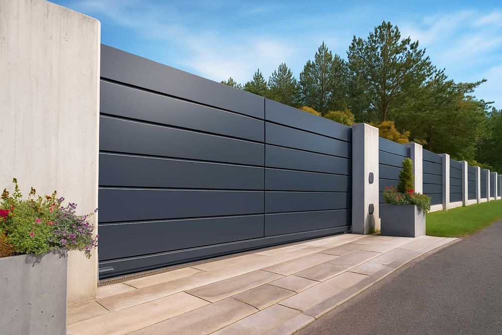 Металеві ворота відкатні з автоматикою Дніпро — швидко, надійно