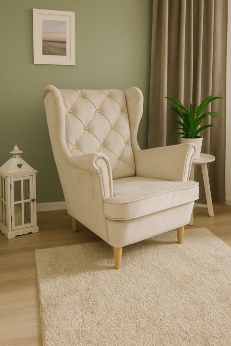 Stylowy fotel do salonu – Uszak w super cenie