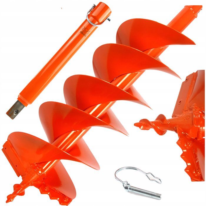 Zestaw 	Wiertło Świdra Do Gleby Ziemi Profesjonalne 15 Cm Przedłużka