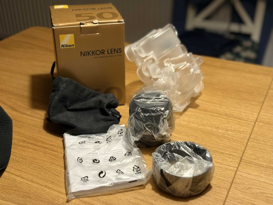 Nikon Nikkor 50 mm F1.8 G AF-S portretowy świetny stan zestaw