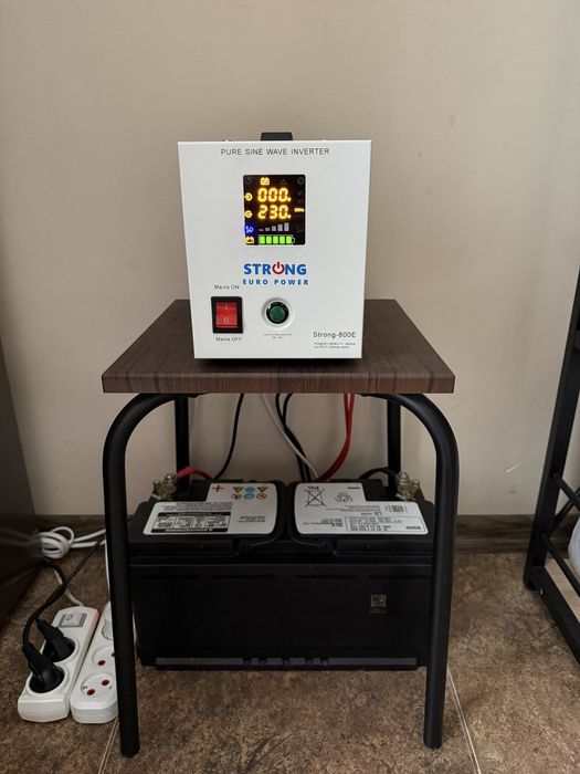 Комплект ДБЖ інвертор 800 Вт 50/60Hz і Акумулятор 105Ah AGM гель