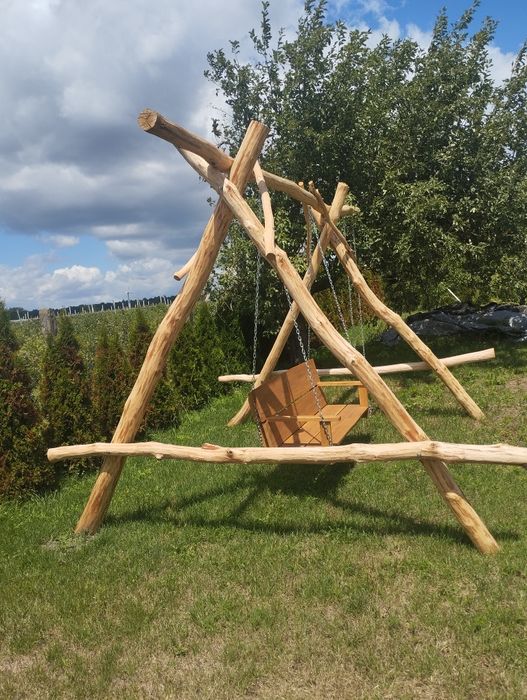 Duża ogrodowa huśtawka+ mała