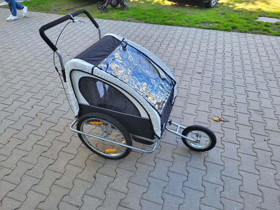 Przyczepka rowerowa dla dzieci 2w1 – 2-osobowa