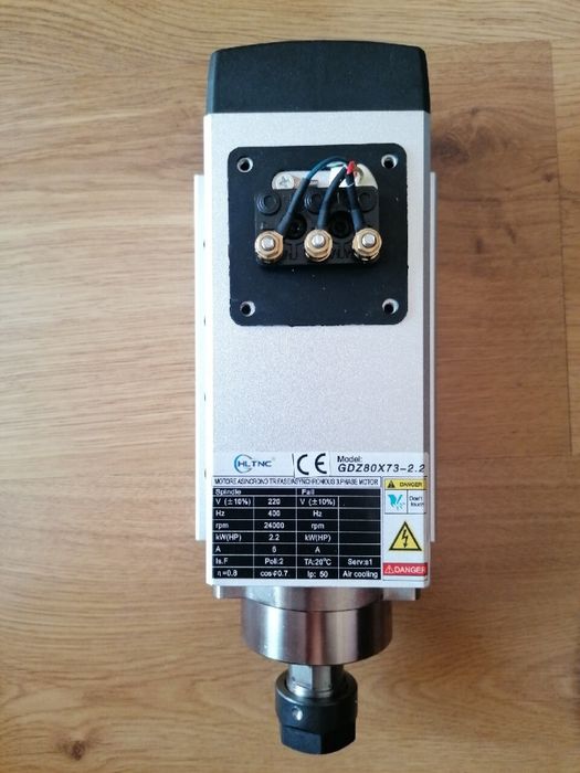 Wrzeciono do frezarki CNC 2.2kW Falownik plotera