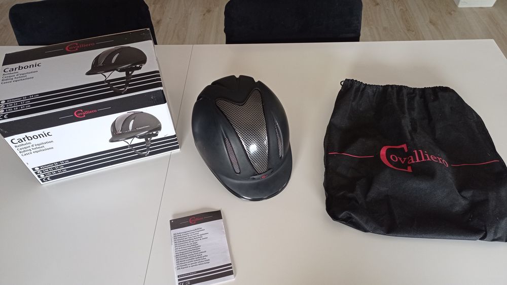 Kask jeździecki Carbonic, antracyt 53-57