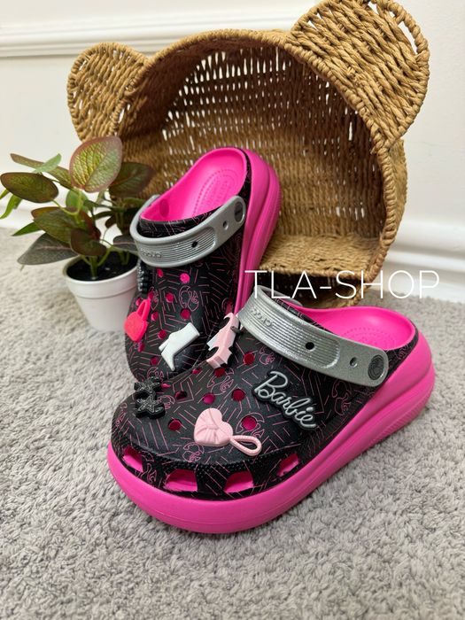Crocs Classic Crush Barbie жіночі  крокси на поатформі