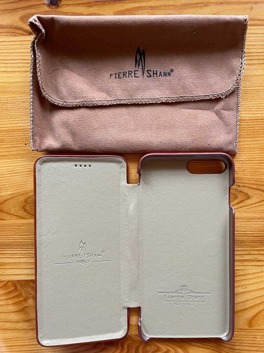 Futerał etui z klapką do Apple iPhone 7 plus brązowy PU leather EKO 7+