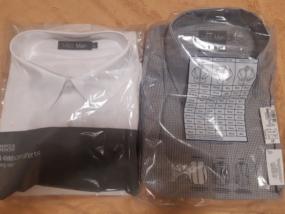 Рубашки Маrks&Spencer большого размера 47см ворот