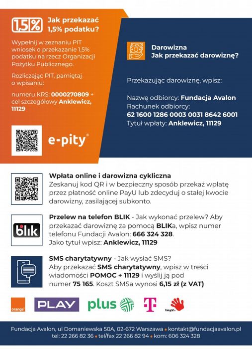 SZANSA by żyć- proszę o nią