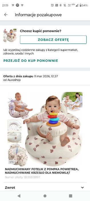 Fotelik dla niemowląt