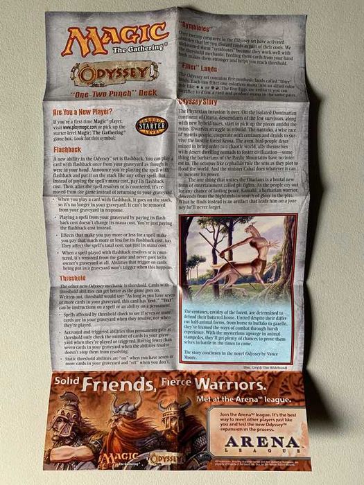 [MTG] One-Two Punch - Odyssey Deck Insert