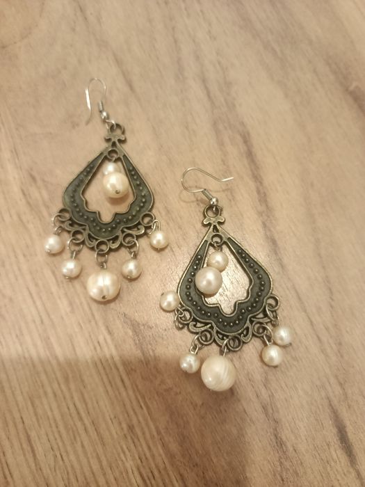 Kolczyki z prawdziwymi perłami