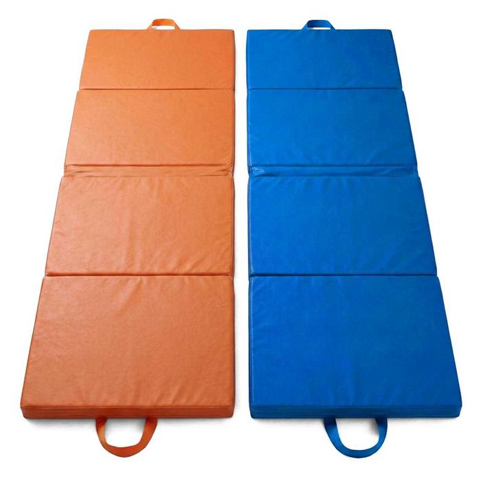 Gruby składany Materac Gimnastyczny 240cm x 60cm x 5cm do ćwiczeń itp