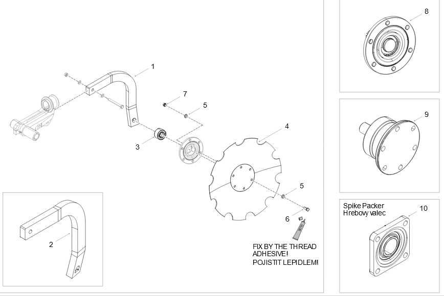 Bednar Ułożyskowanie piasta talerza Terraland Swifterdisc Omega Fenix