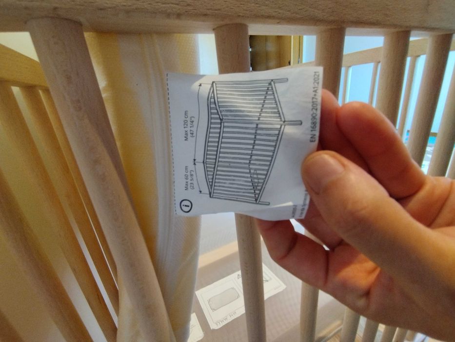 Conjunto Quarto de Bebé IKEA SNIGLAR: Berço + Colchão + Trocador