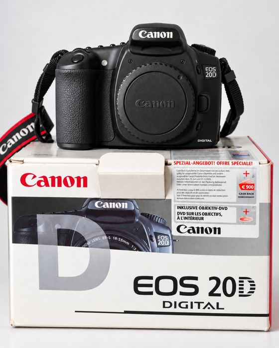 Canon EOS 20D – Nunca Utilizada | Caixa Original + Cartão 256 MB