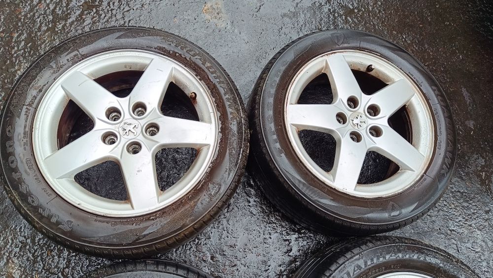 Комплект коліс титани легкосплавні з гумою Пежо 308t9 5*108 R16