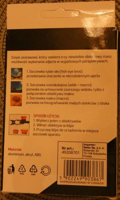 Obiektywy do zdjęć smartfonem lub tabletem. Nowe!