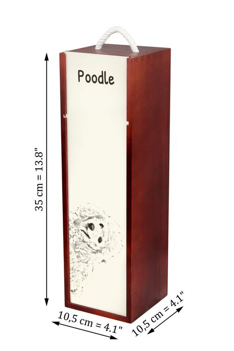 Pudel pudełko na wino z psem Art-Dog