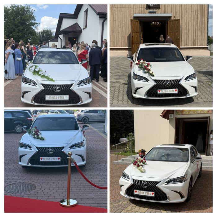 Auto do ślubu piękny Leksus es 300 h