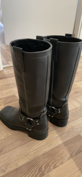 Botas da zara em pele altas n.36