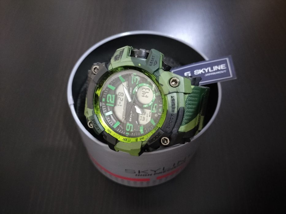 Relógio SKyLINe  camuflado tipo g-shock