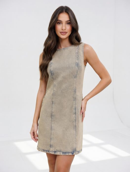 Sukienka jeansowa z efektem Vintage WashNOWA