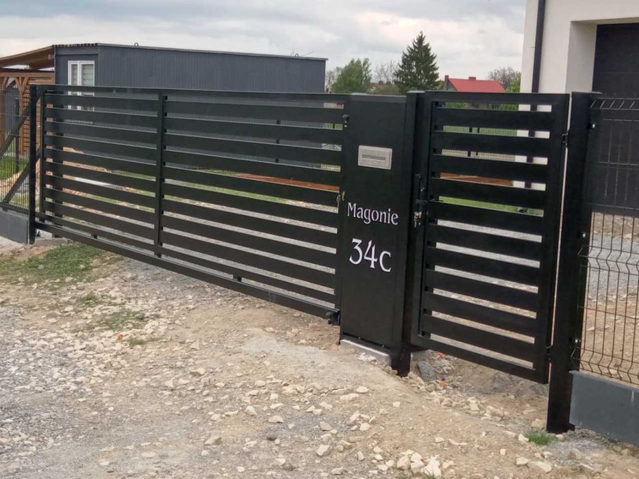 Montaż ogrodzeń panelowych, palisadowych, bram, furtek