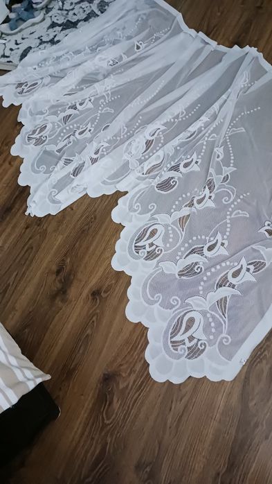 Krótka firanka obszyte