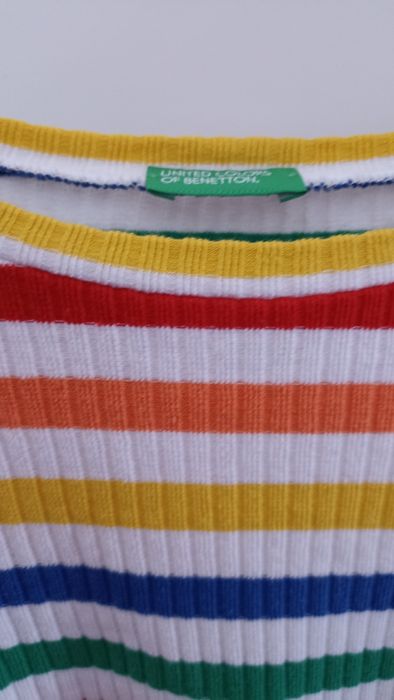 Camisola riscas canelada Benetton 11-12A