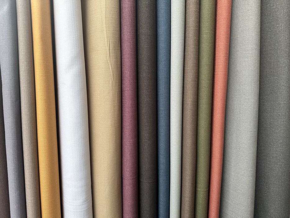 Штори льон, блекаут, нубук, мрамор, мішковина, рогожка